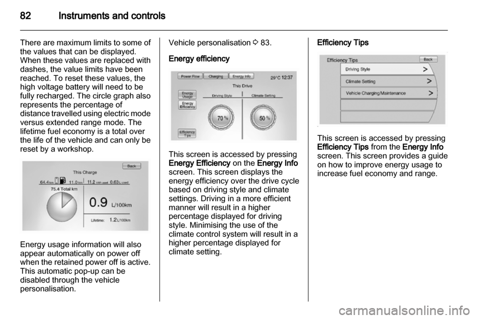 VAUXHALL AMPERA 2012  Owners Manual 