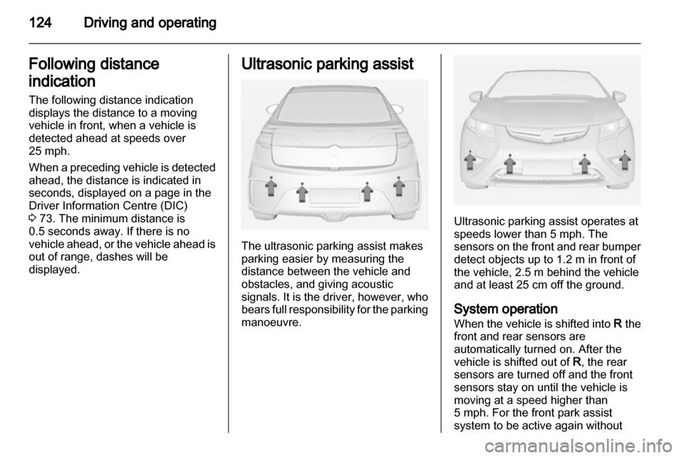 VAUXHALL AMPERA 2013  Owners Manual 