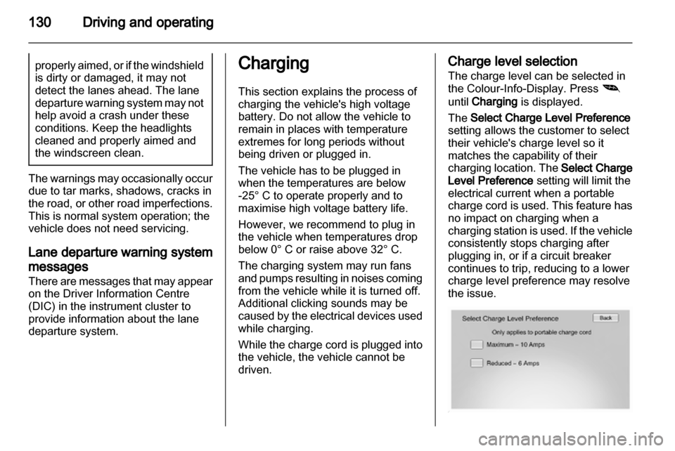 VAUXHALL AMPERA 2013  Owners Manual 