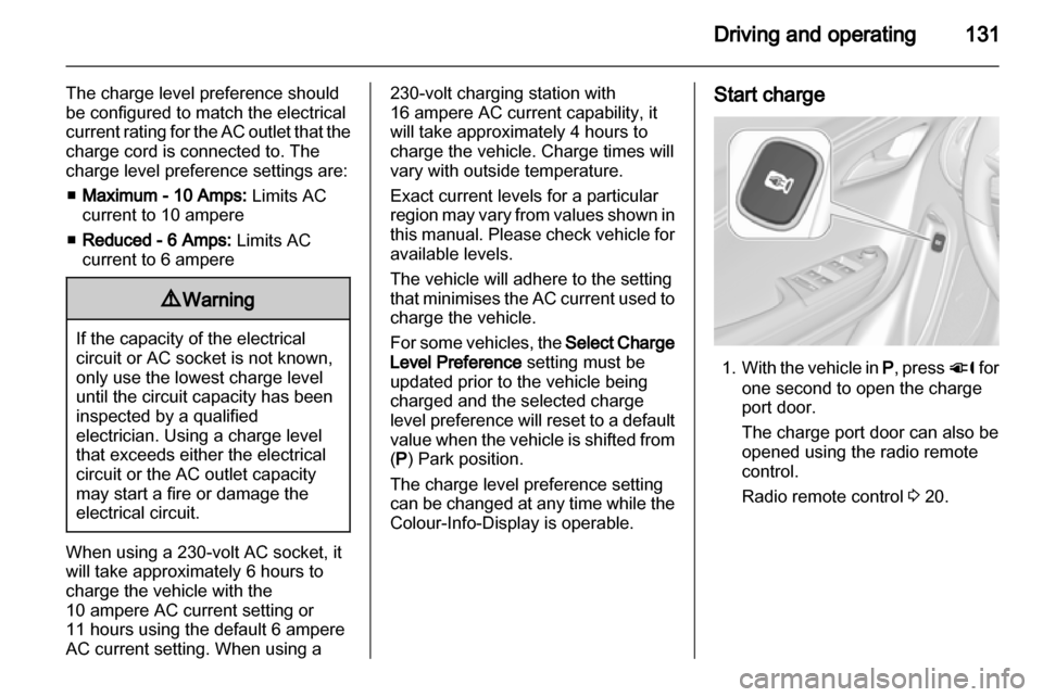 VAUXHALL AMPERA 2013  Owners Manual 