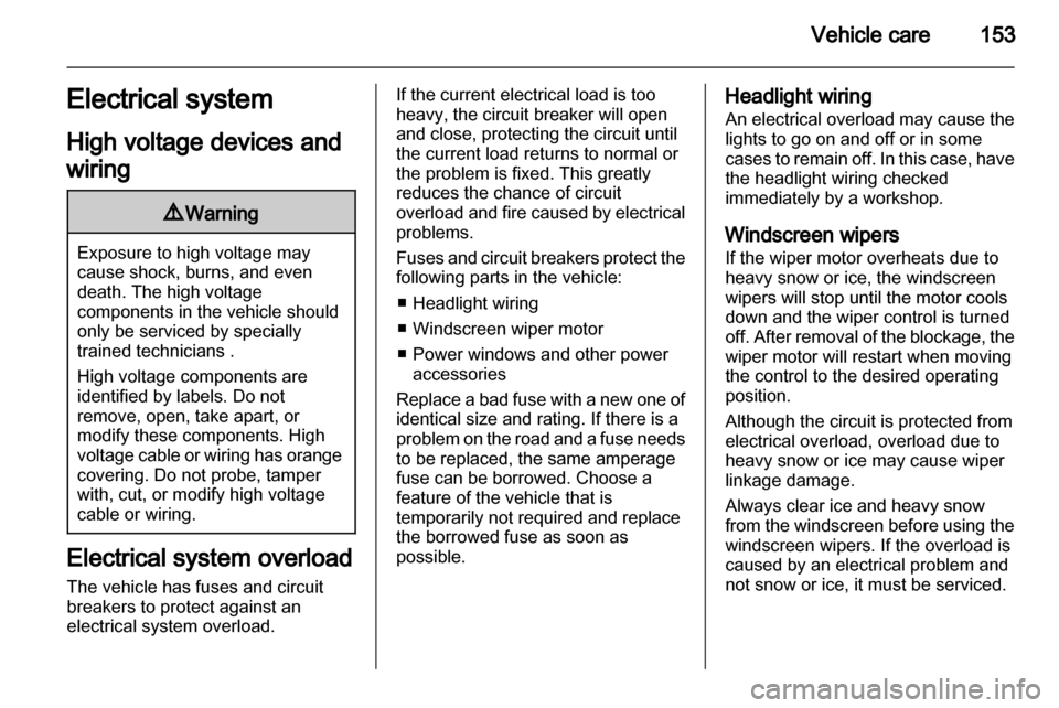 VAUXHALL AMPERA 2013  Owners Manual 