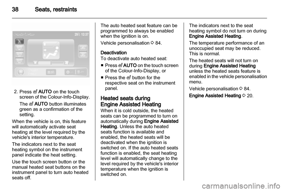 VAUXHALL AMPERA 2013  Owners Manual 