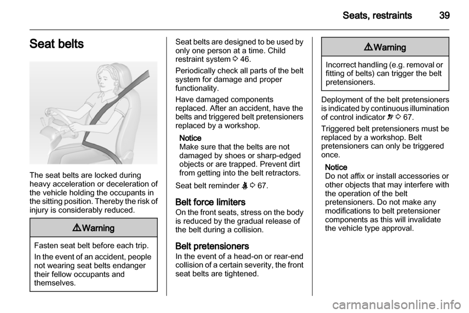 VAUXHALL AMPERA 2013  Owners Manual 
