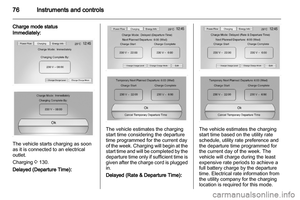 VAUXHALL AMPERA 2013  Owners Manual 