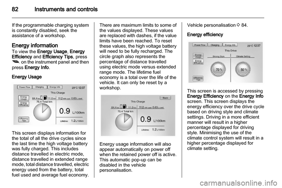 VAUXHALL AMPERA 2013  Owners Manual 