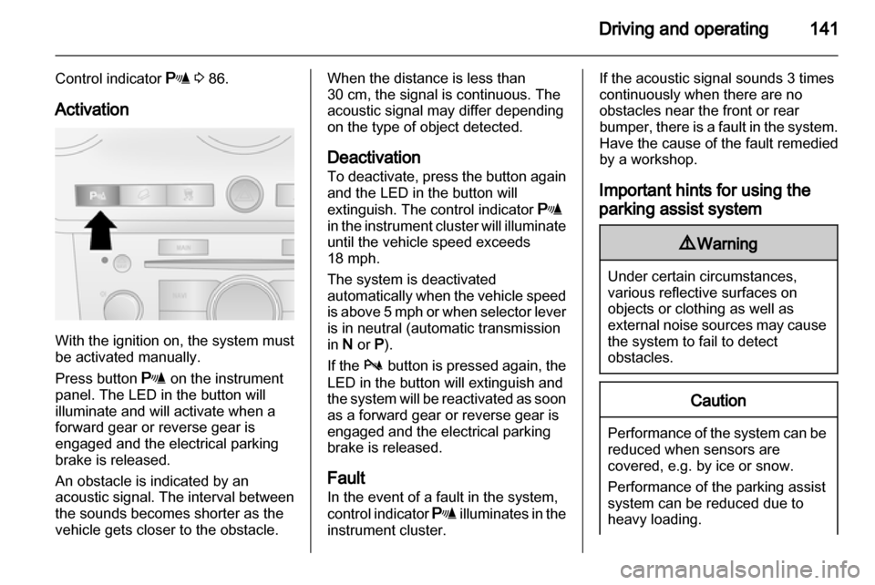 VAUXHALL ANTARA 2013.5  Owners Manual 
