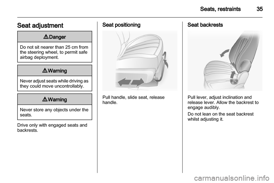 VAUXHALL ANTARA 2013.5  Owners Manual 