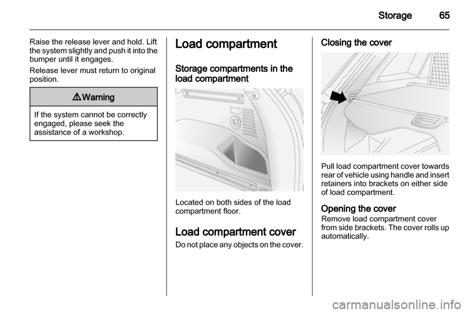 VAUXHALL ANTARA 2013.5  Owners Manual 