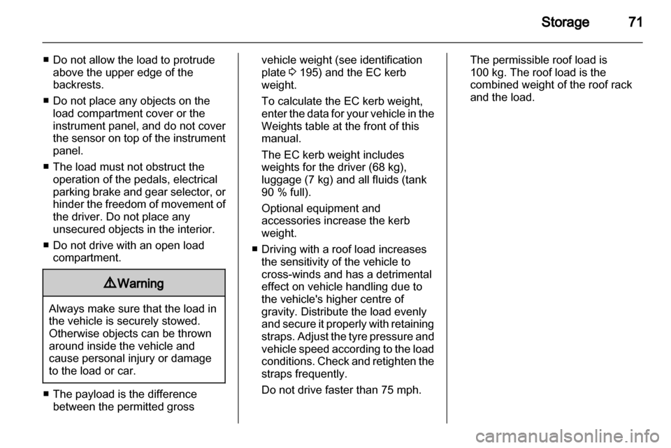 VAUXHALL ANTARA 2013.5  Owners Manual 