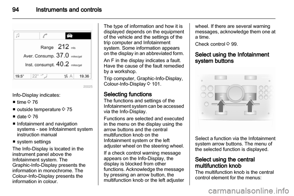 VAUXHALL ANTARA 2013.5  Owners Manual 