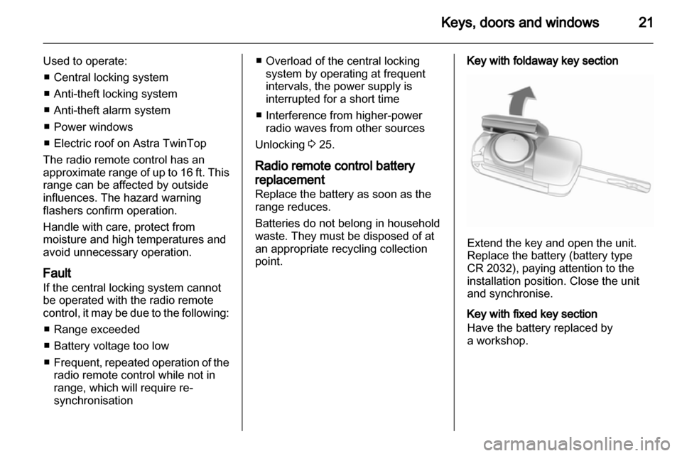 VAUXHALL ASTRA H 2010  Owners Manual 