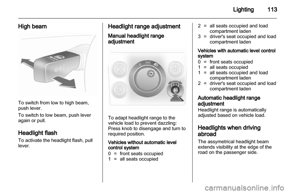 VAUXHALL ASTRA H 2010.5  Owners Manual 
