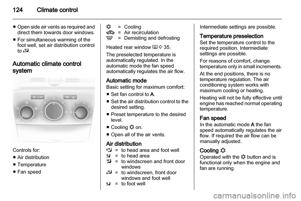 VAUXHALL ASTRA H 2010.5  Owners Manual 