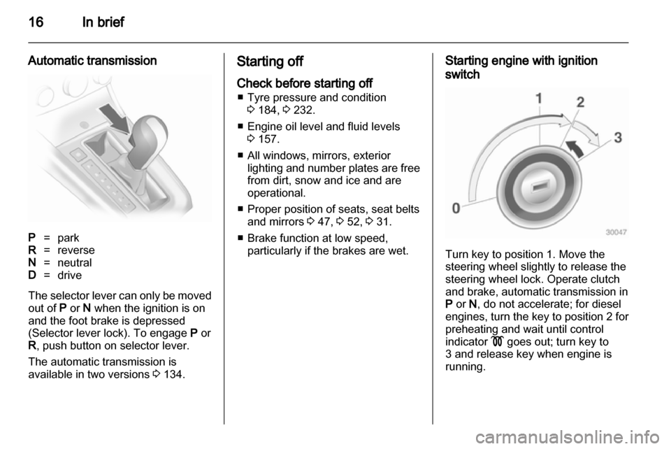 VAUXHALL ASTRA H 2010.5  Owners Manual 
