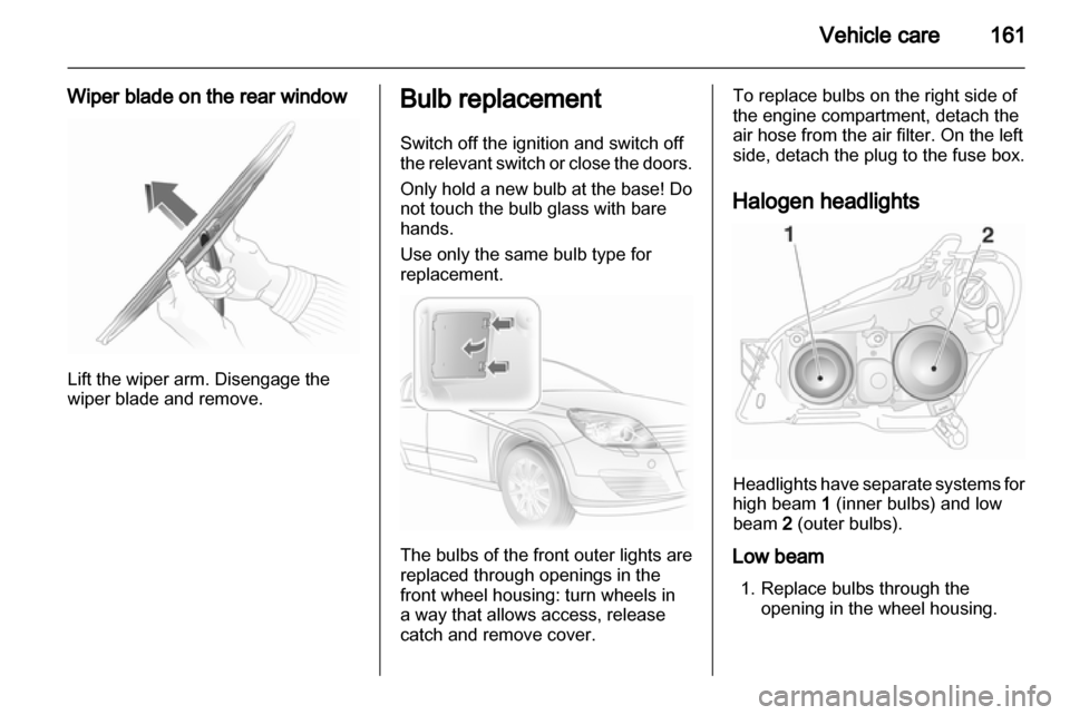VAUXHALL ASTRA H 2010.5  Owners Manual 