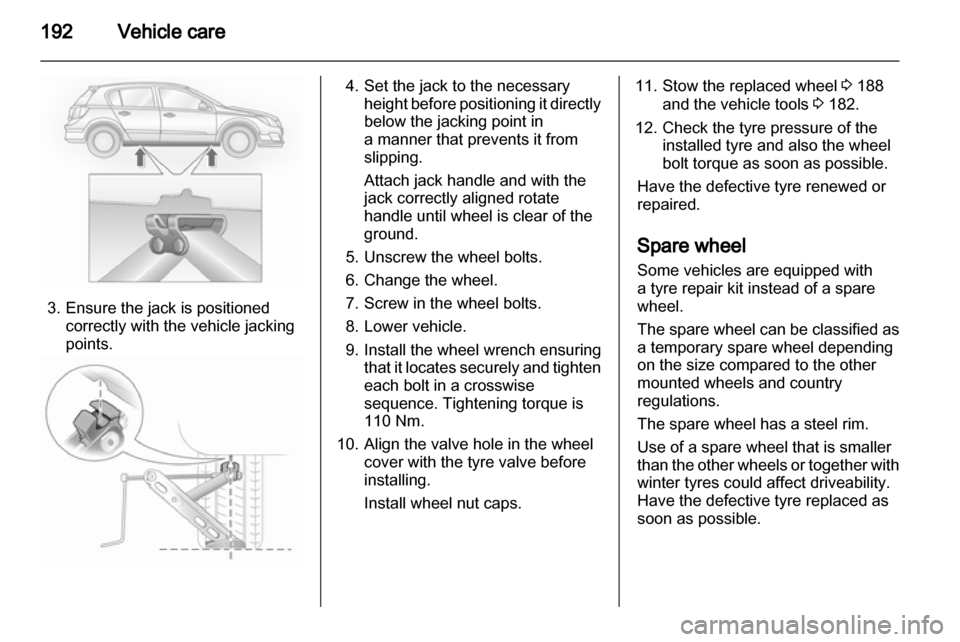 VAUXHALL ASTRA H 2010.5  Owners Manual 