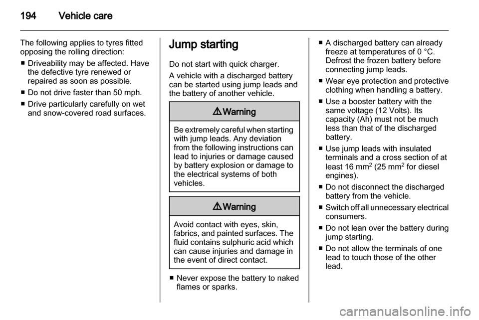 VAUXHALL ASTRA H 2010.5  Owners Manual 