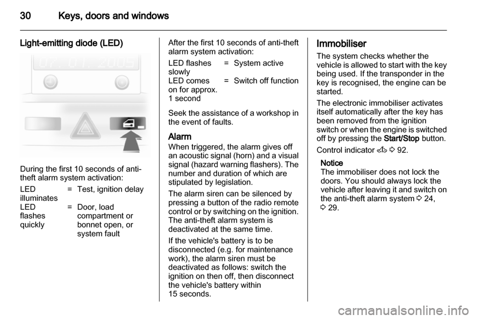 VAUXHALL ASTRA H 2010.5  Owners Manual 