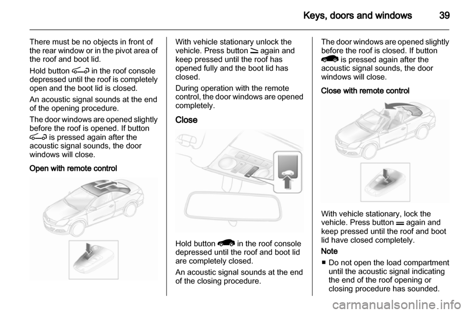 VAUXHALL ASTRA H 2010.5  Owners Manual 