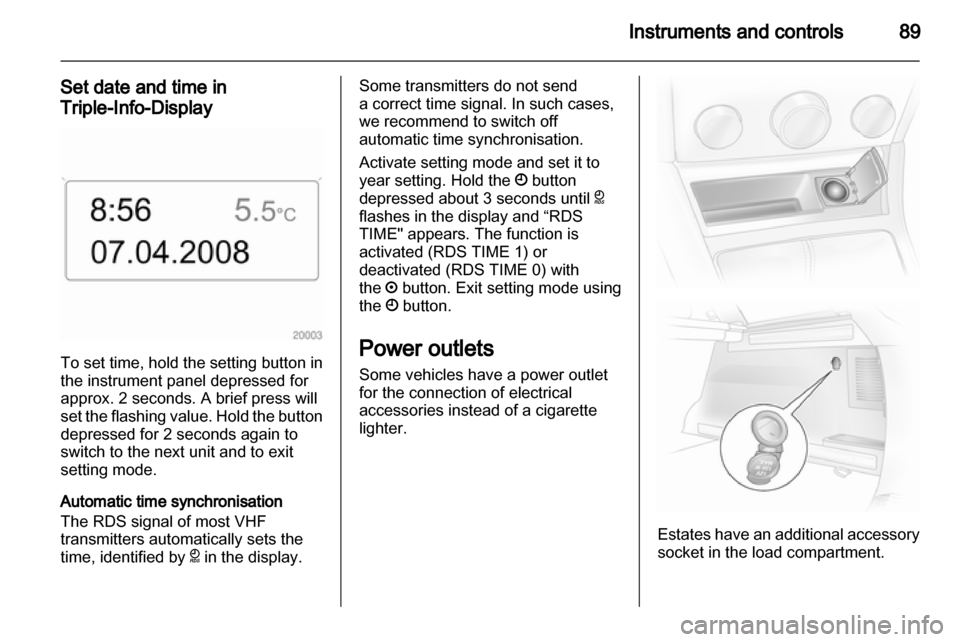 VAUXHALL ASTRA H 2011  Owners Manual 