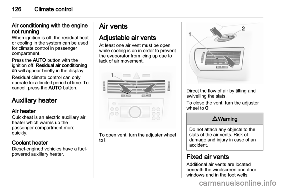 VAUXHALL ASTRA H 2012  Owners Manual 
