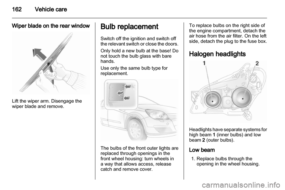 VAUXHALL ASTRA H 2012  Owners Manual 