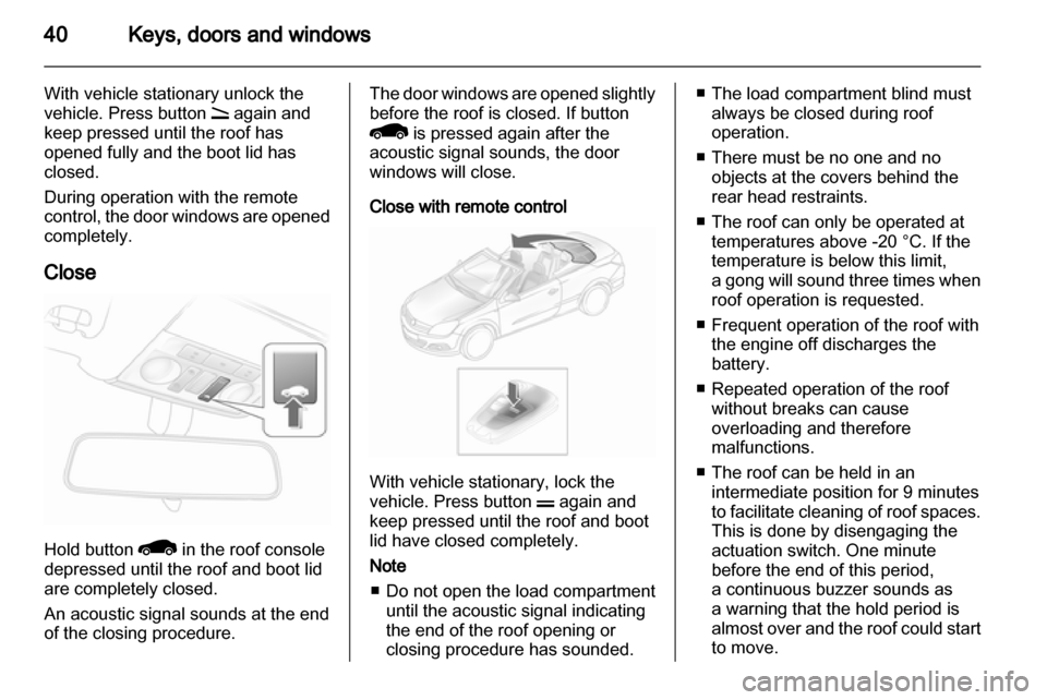 VAUXHALL ASTRA H 2012  Owners Manual 