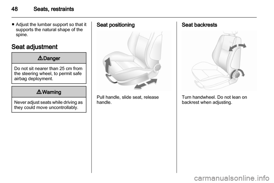 VAUXHALL ASTRA H 2012  Owners Manual 