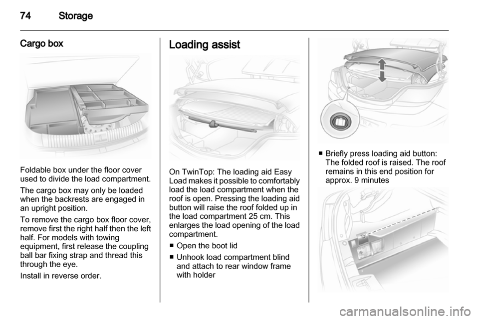 VAUXHALL ASTRA H 2012  Owners Manual 
