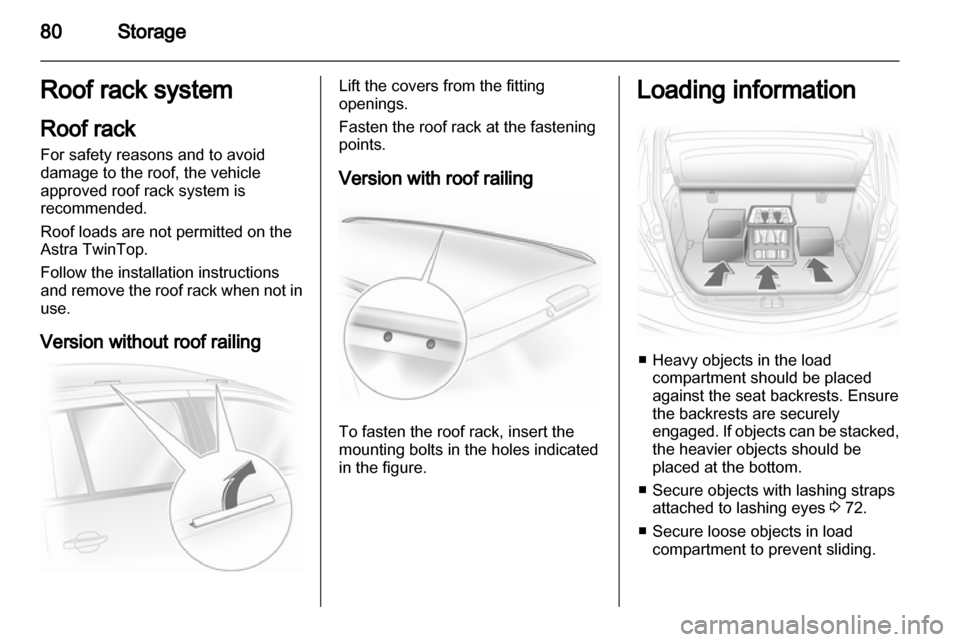 VAUXHALL ASTRA H 2012  Owners Manual 