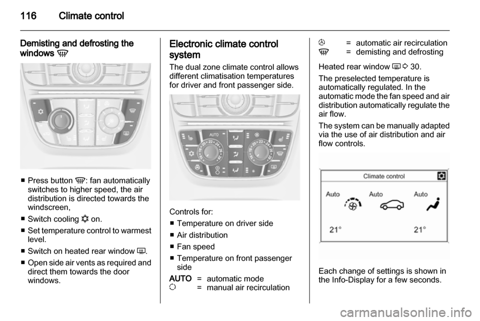 VAUXHALL ASTRA J 2010.5  Owners Manual 