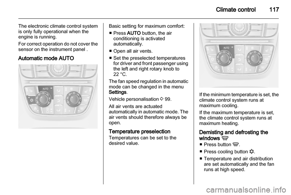 VAUXHALL ASTRA J 2010.5  Owners Manual 