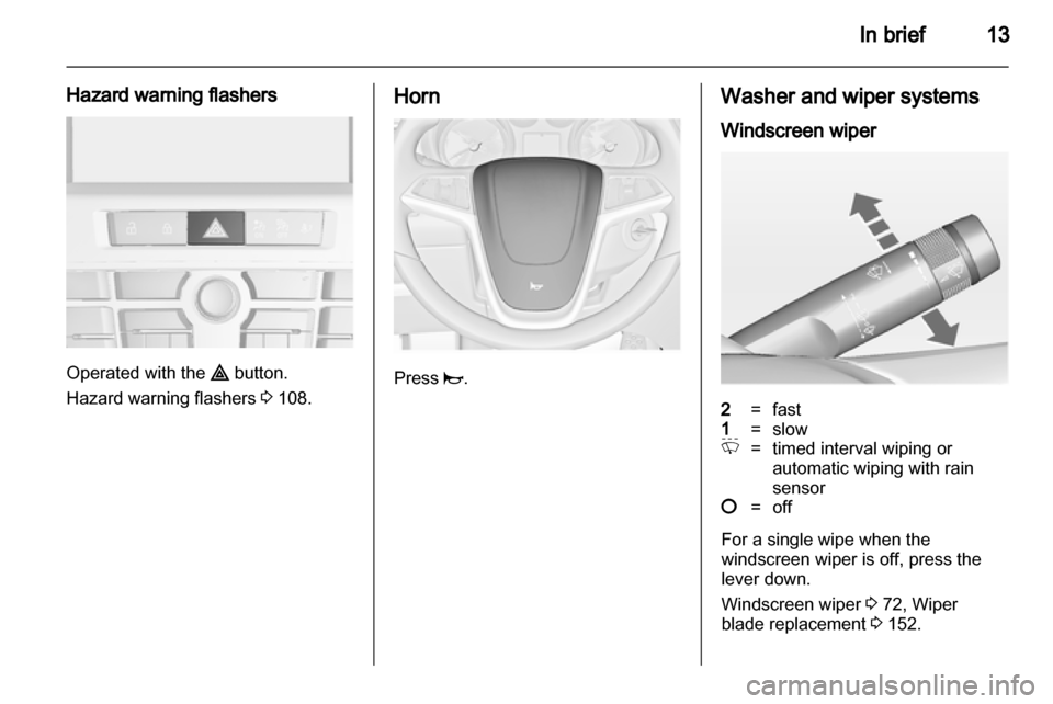 VAUXHALL ASTRA J 2010.5  Owners Manual 