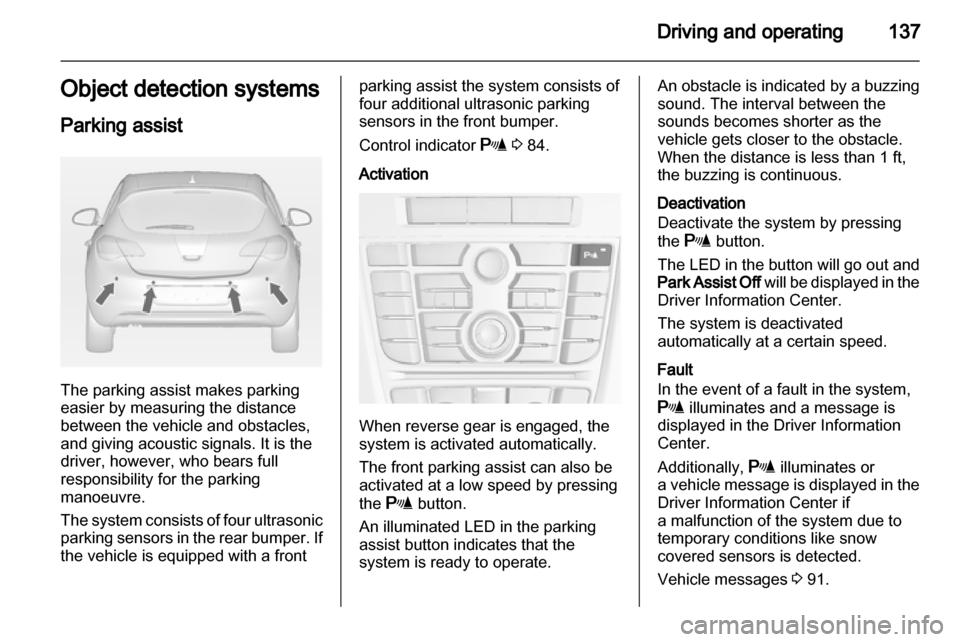 VAUXHALL ASTRA J 2010.5  Owners Manual 