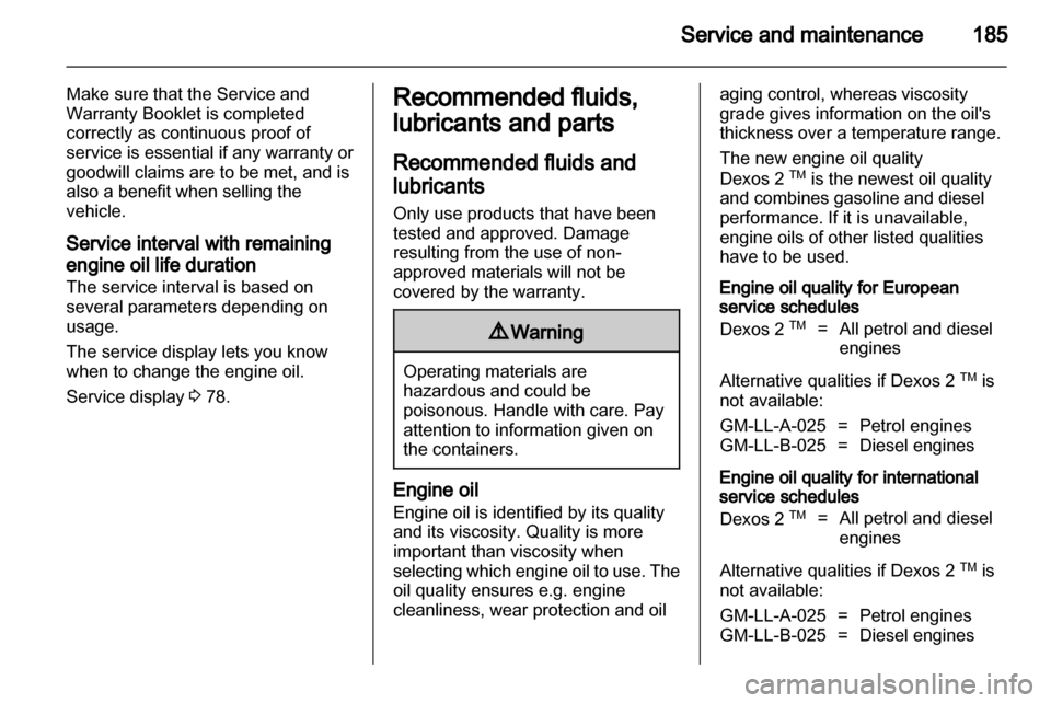 VAUXHALL ASTRA J 2010.5  Owners Manual 