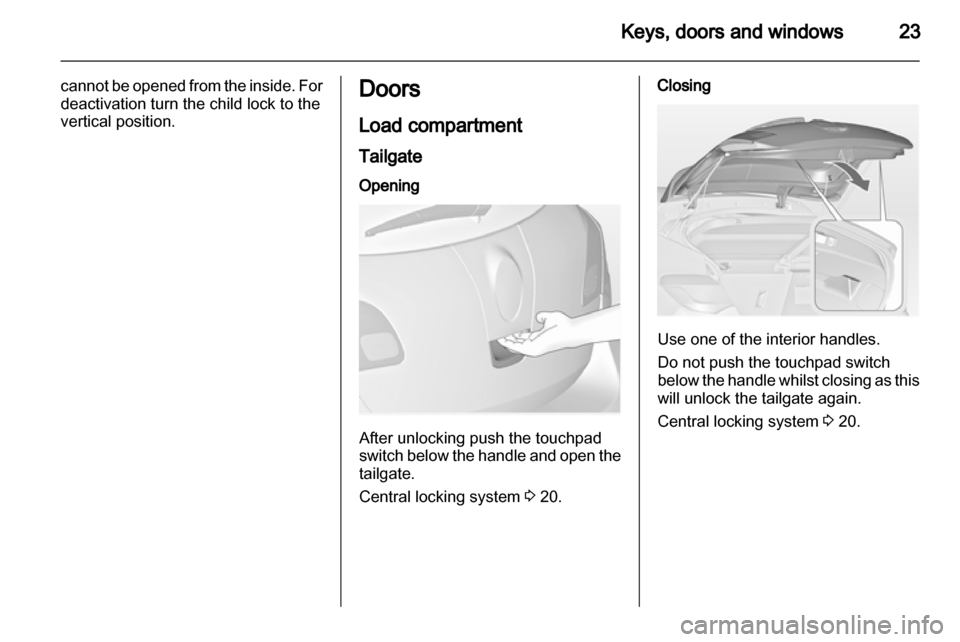 VAUXHALL ASTRA J 2010.5  Owners Manual 