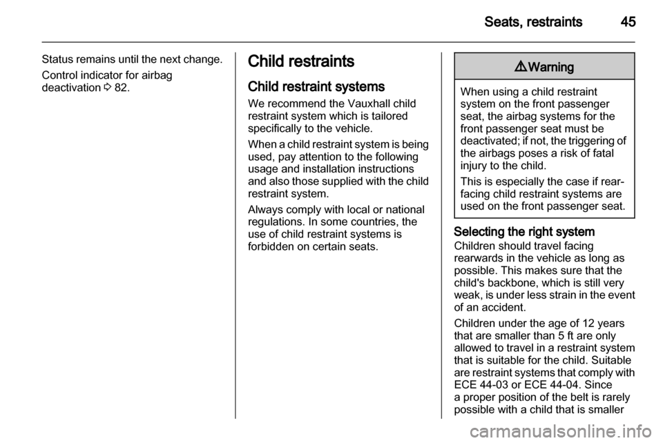 VAUXHALL ASTRA J 2010.5  Owners Manual 