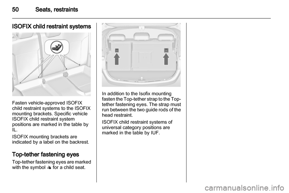 VAUXHALL ASTRA J 2010.5  Owners Manual 