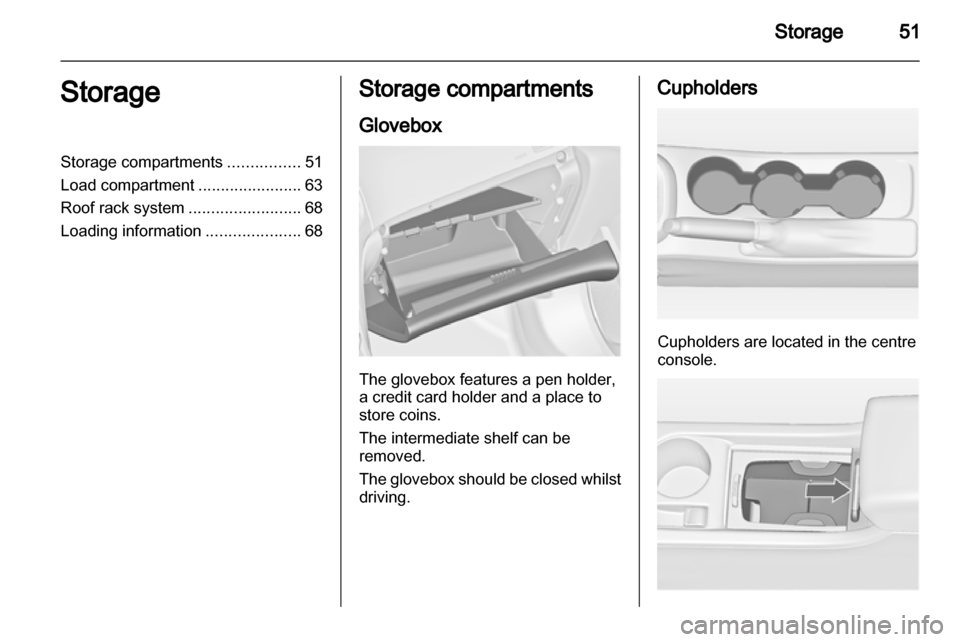 VAUXHALL ASTRA J 2010.5  Owners Manual 