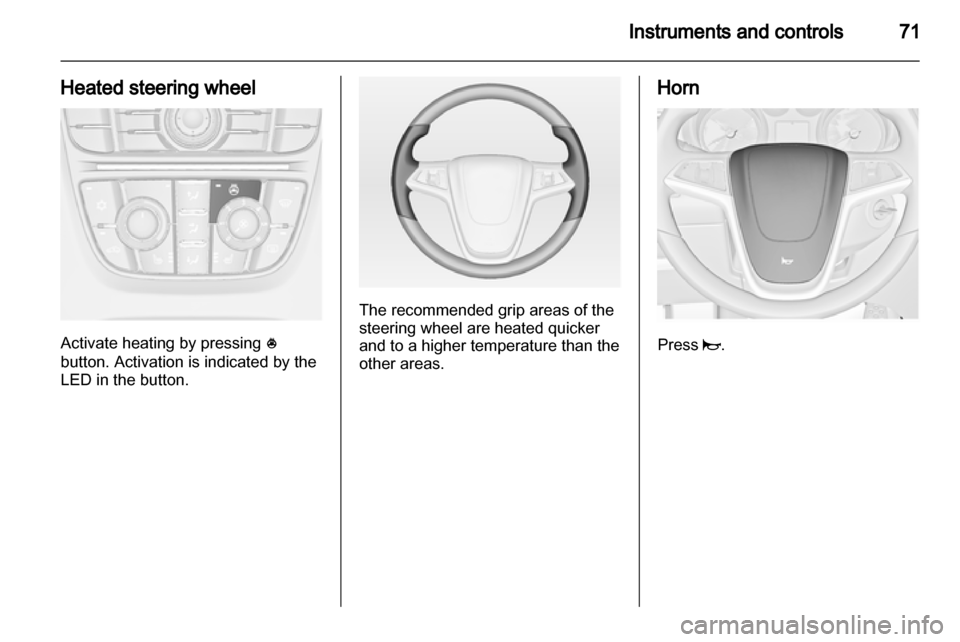 VAUXHALL ASTRA J 2010.5  Owners Manual 