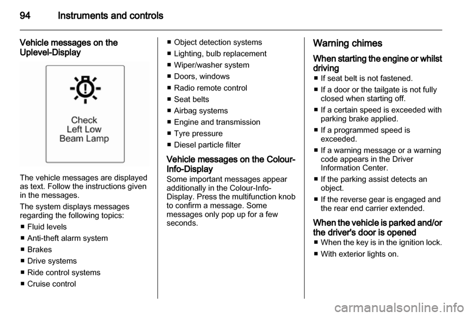 VAUXHALL ASTRA J 2010.5  Owners Manual 