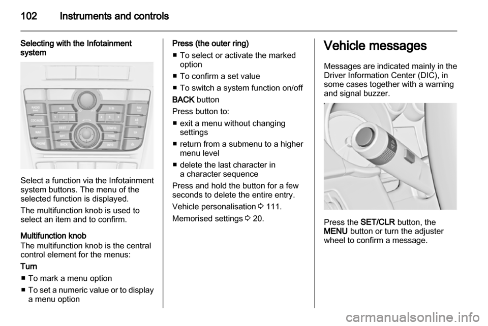 VAUXHALL ASTRA J 2011  Owners Manual 