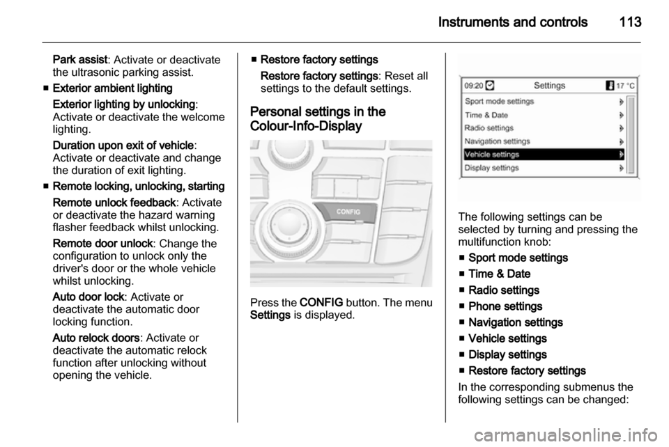 VAUXHALL ASTRA J 2011  Owners Manual 