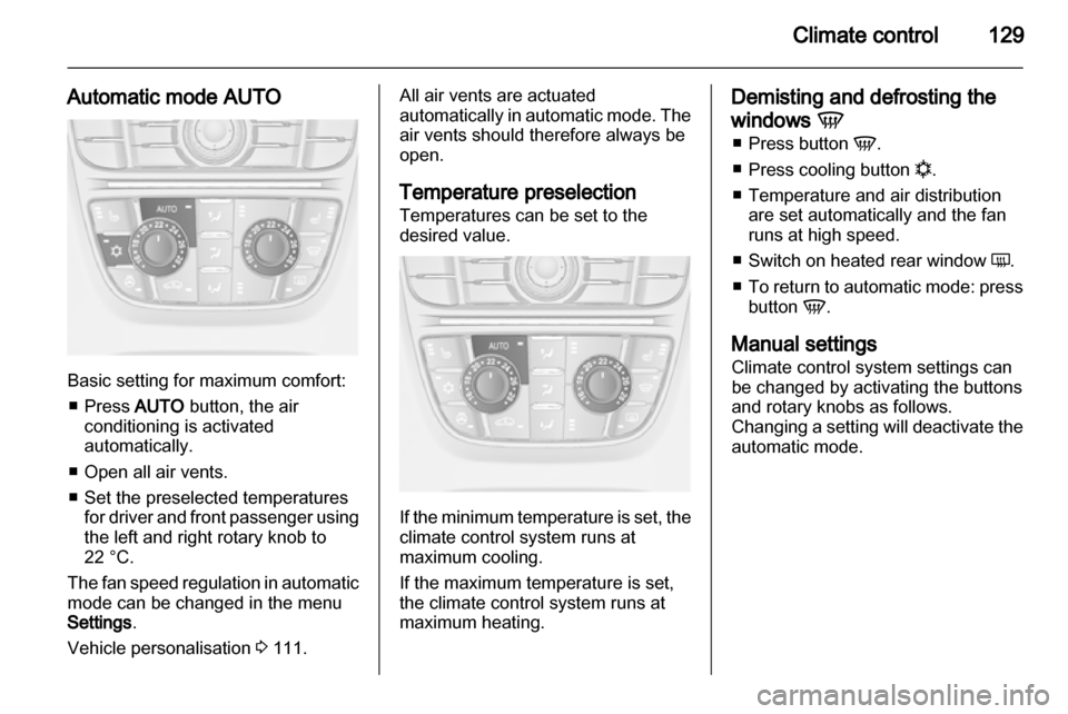 VAUXHALL ASTRA J 2011  Owners Manual 