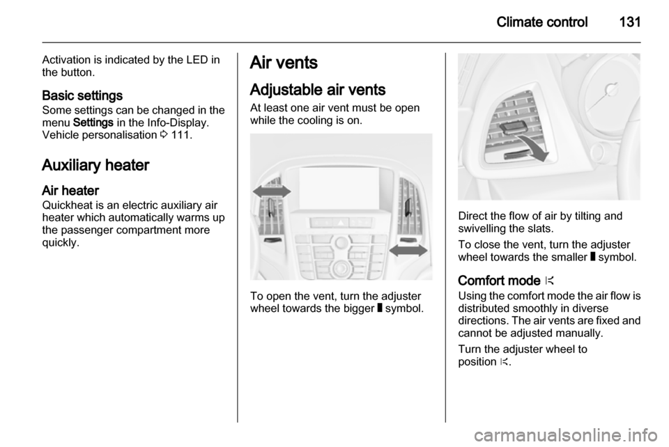 VAUXHALL ASTRA J 2011  Owners Manual 