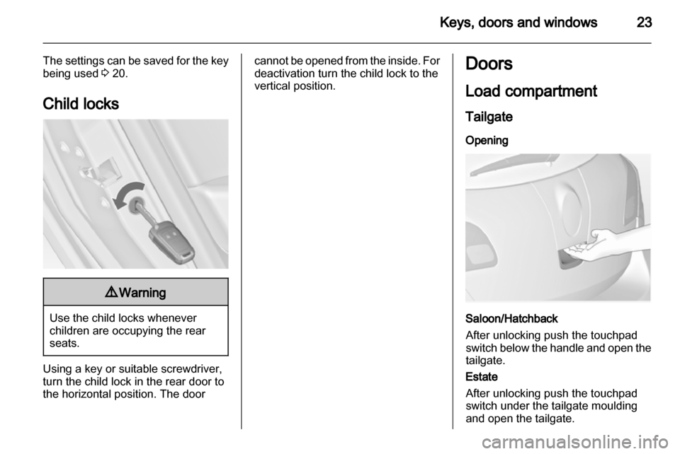 VAUXHALL ASTRA J 2011  Owners Manual 