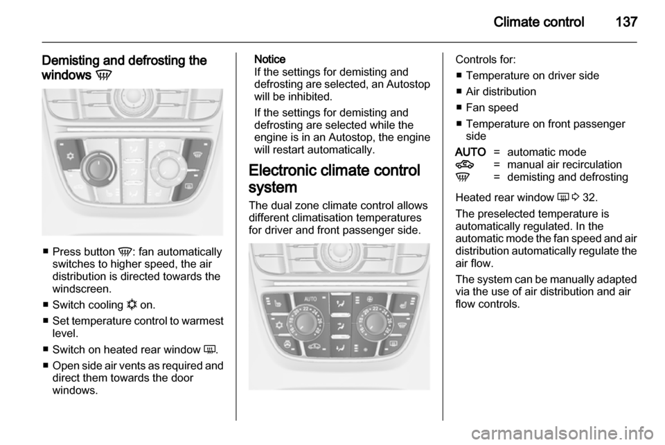 VAUXHALL ASTRA J 2012  Owners Manual 