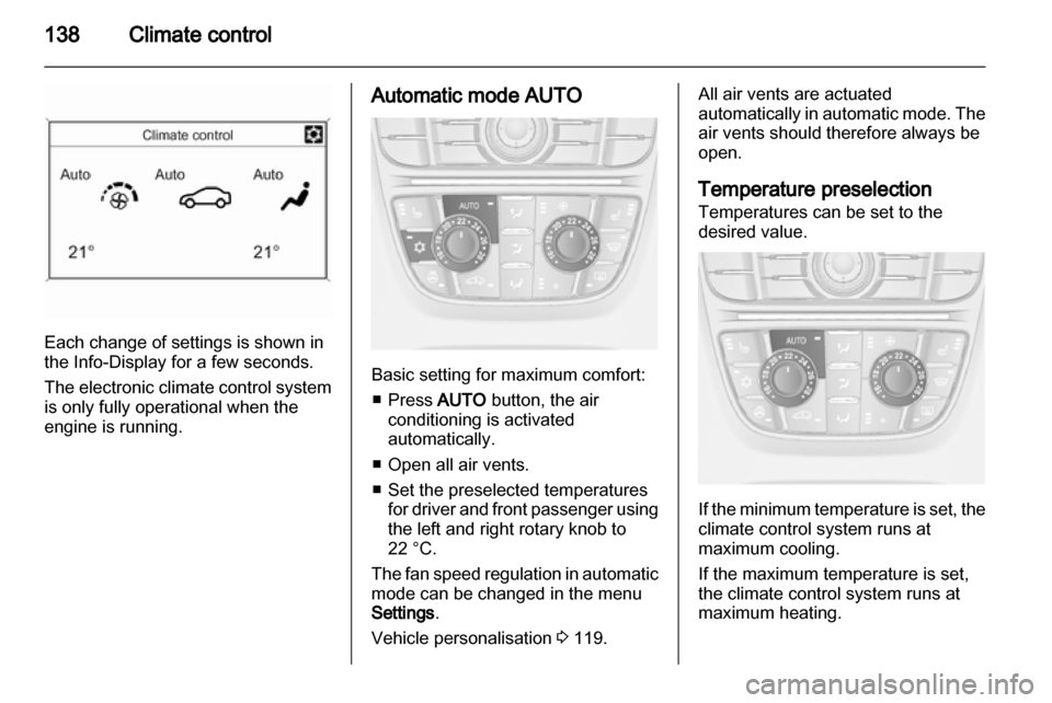 VAUXHALL ASTRA J 2012  Owners Manual 