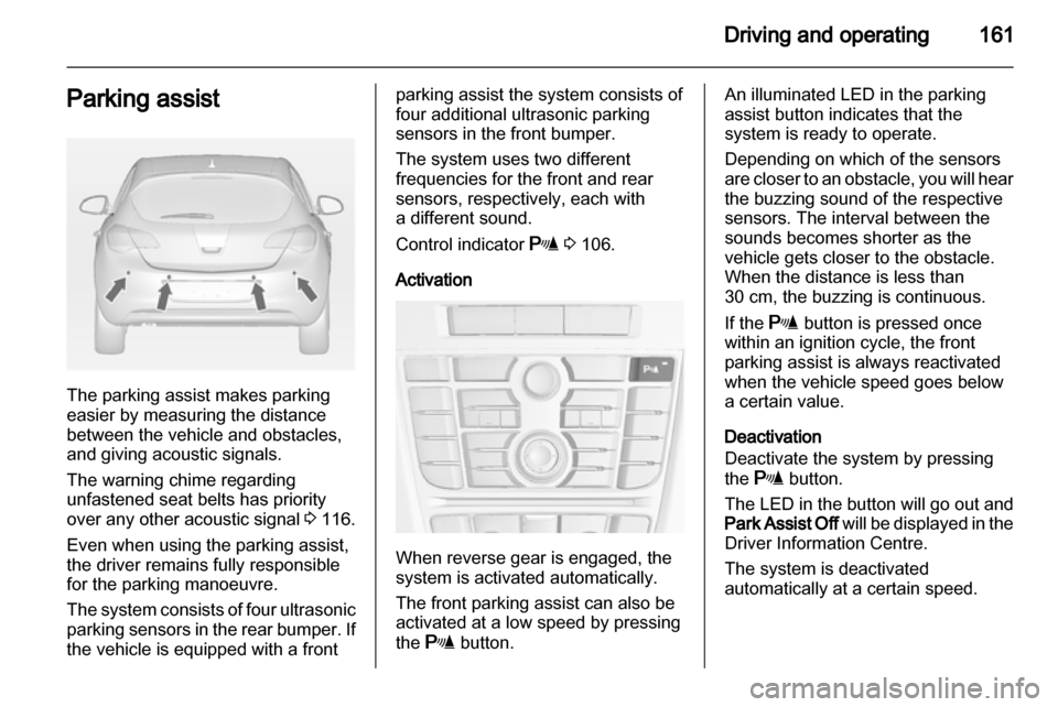 VAUXHALL ASTRA J 2012  Owners Manual 