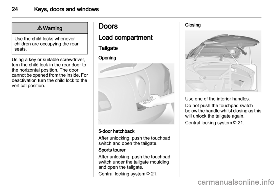 VAUXHALL ASTRA J 2012  Owners Manual 